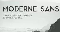 Шрифт Moderne Sans
