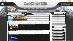 Серый игровой шаблон DarkGamers для ucoz