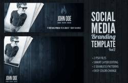 PSD социального брендинга Media Kit Vol 2
